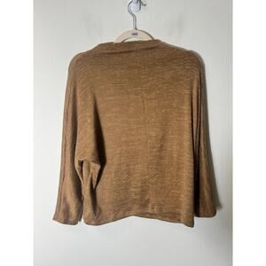 Banana Republic  Brown Long Sleeve Mock Neck Knit Top Sz XS